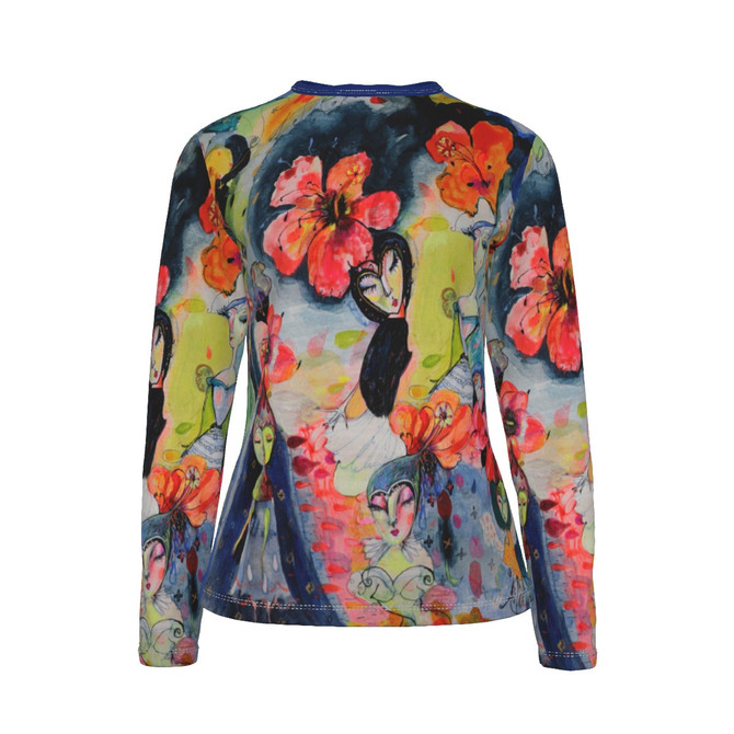 Hibiscus sisters long sleeve top