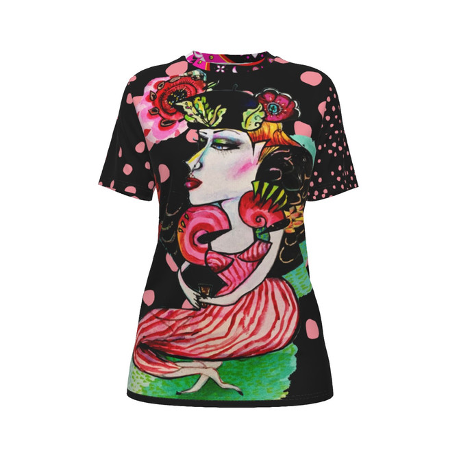 Winged Goddess O neck Tshirt