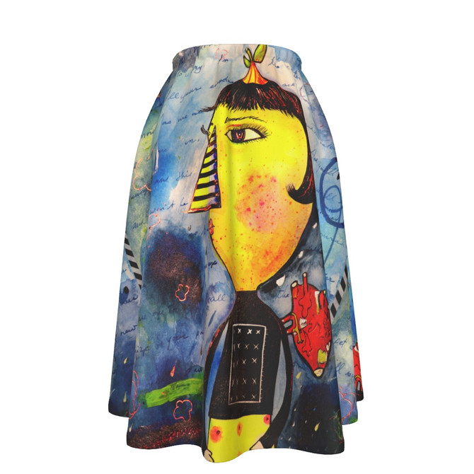 Limoncello flare skirt with pockets