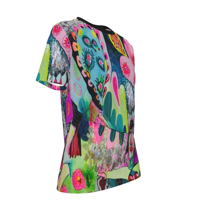 Glitter Puff O-Neck T-Shirt