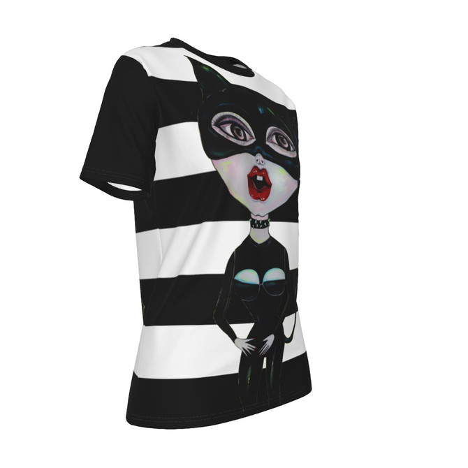 Cat Woman O-Neck T-Shirt