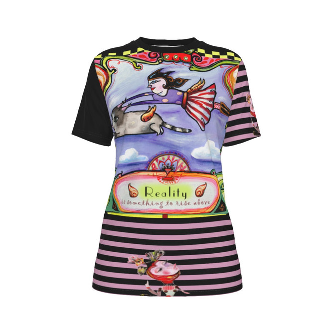 Reality cat O-Neck T-Shirt