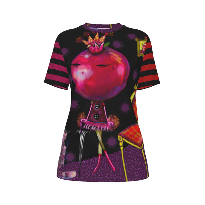Pomegranate princess O-Neck T-Shirt