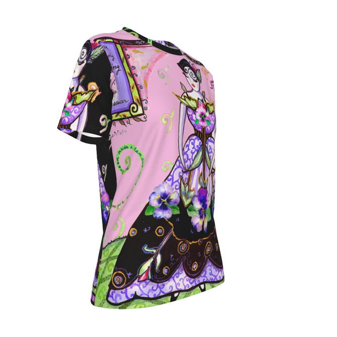 Tea rose dress O-Neck T-Shirt