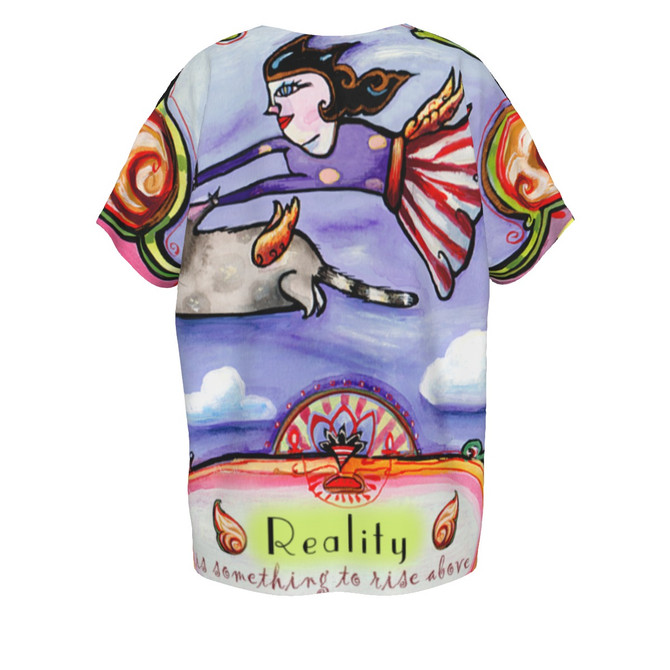 Reality Bat Sleeves V-Neck Shirt