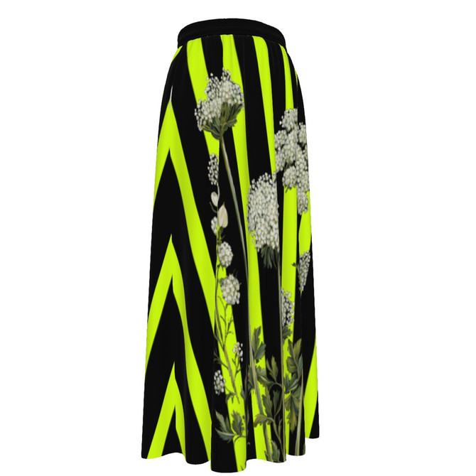 Queen Anne's Lace Maxi Chiffon Skirt