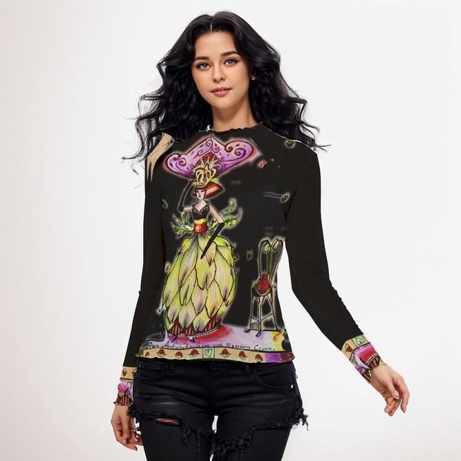 Artichoke dress long sleeve mesh top