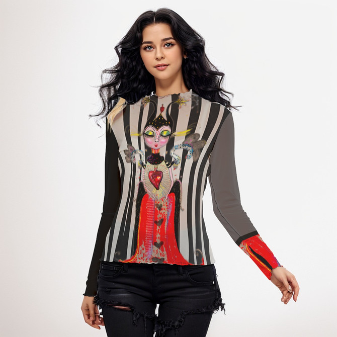 Dark Queen Mesh top Long sleeve