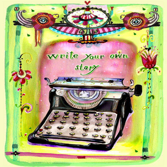 Write Your Own Story Tile Trivet