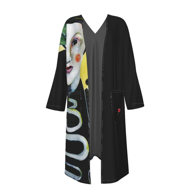 Lily 100% organic cotton long jacket with pockets