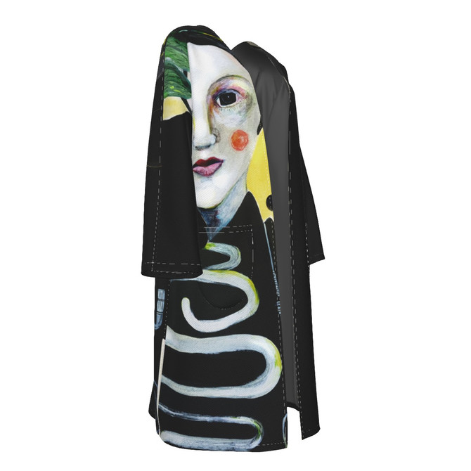 Lily 100% organic cotton long jacket with pockets