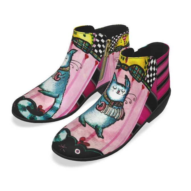 Cat Music Ankle Boots