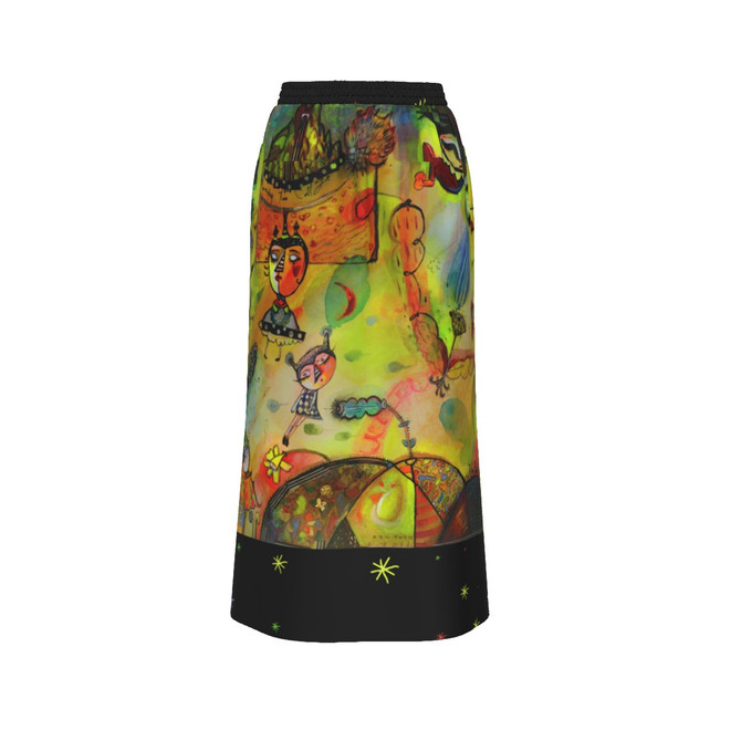 Garden Party Front slit 100% Cotton Skirt