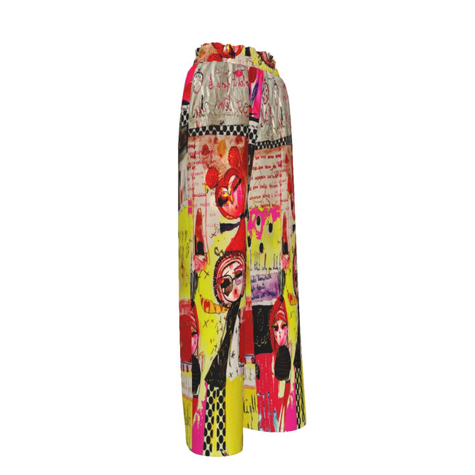 Candy darling silky palazzo pants