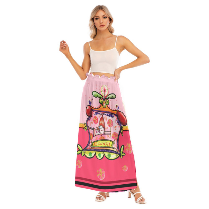 Bloom Chiffon Side Slit Skirt