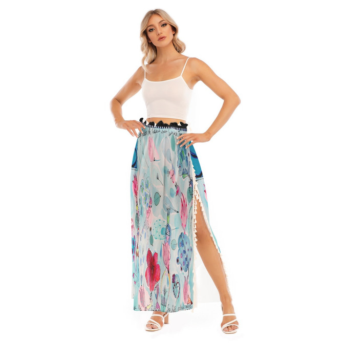 Ocean dreams Chiffon Side Slit Skirt