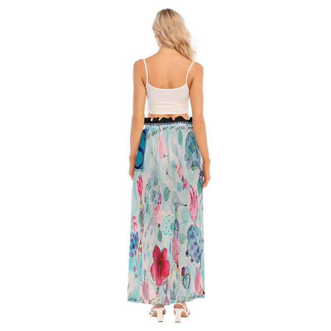 Ocean dreams Chiffon Side Slit Skirt