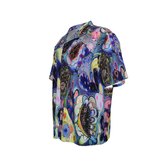 Blue Tears Hawaiian Rayon Shirt