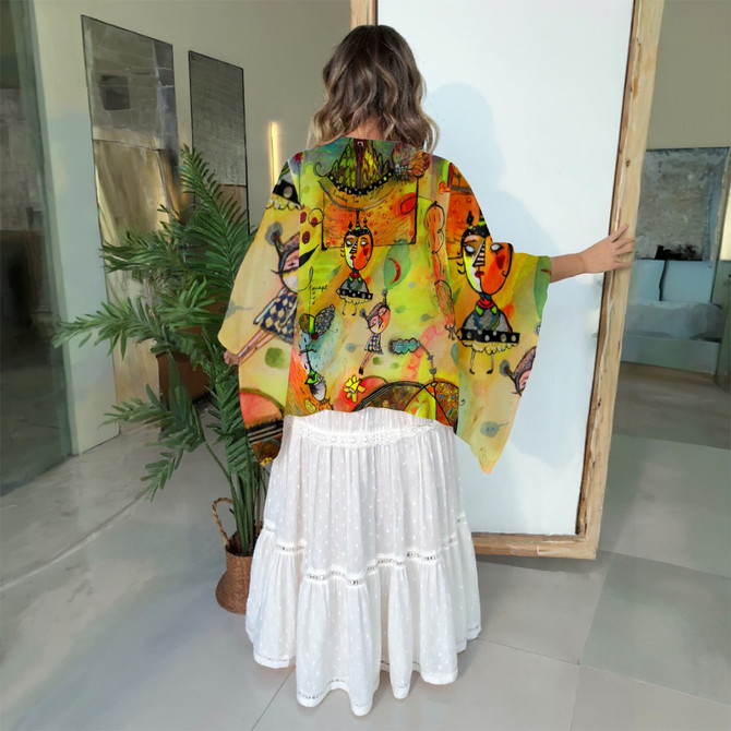 Summer in NY Crop Kimono