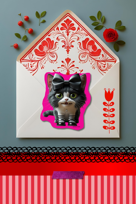 Cat Cafe Stickers 4 pack