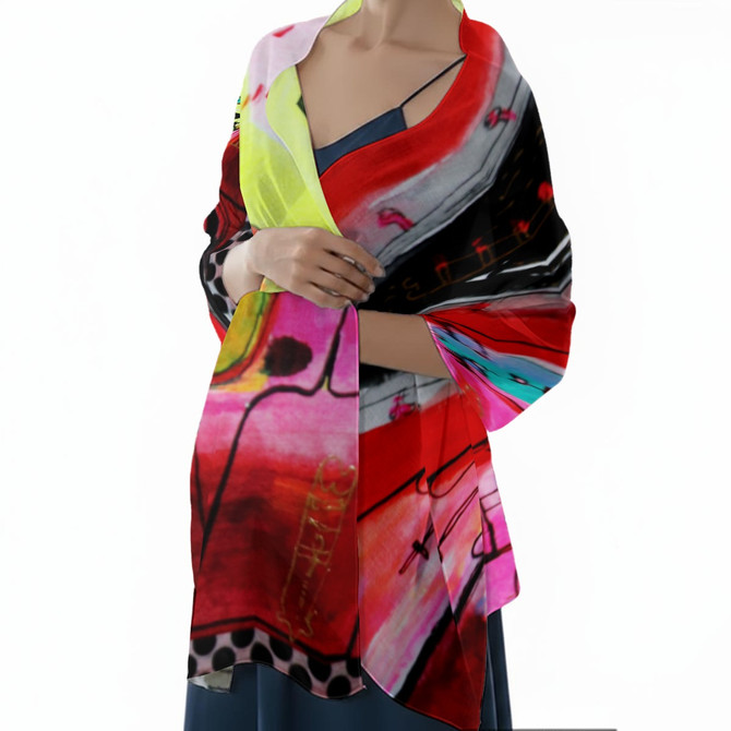 Red Sauce silky scarf