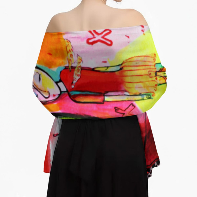 Red Sauce silky scarf