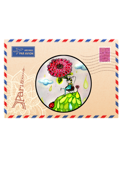 Zinnia Fairy sticker