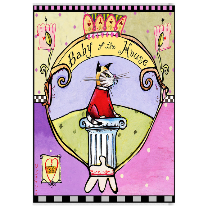 Cat art card assortment