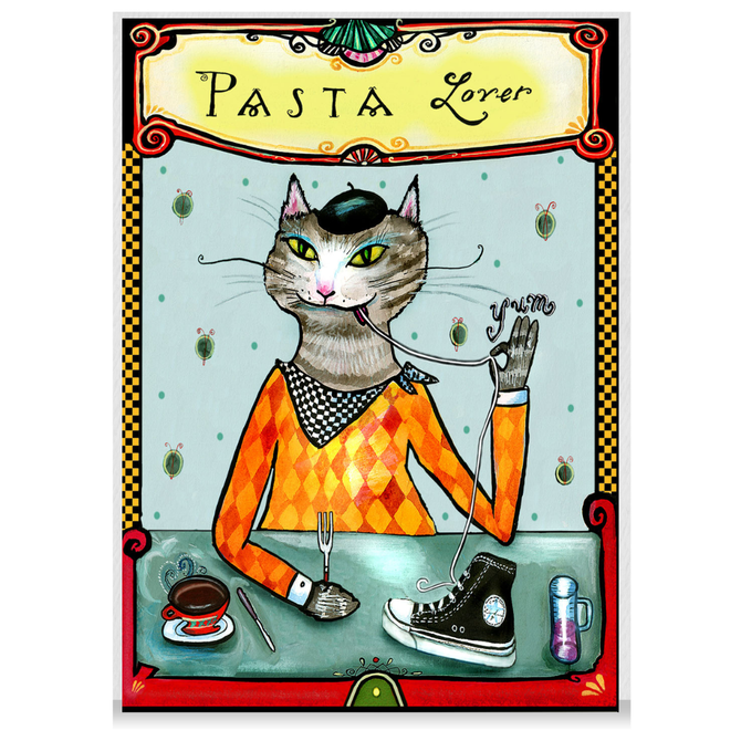 Cat art card assortment