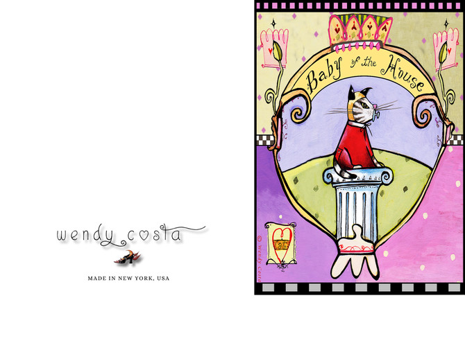 Baby of the house blank card