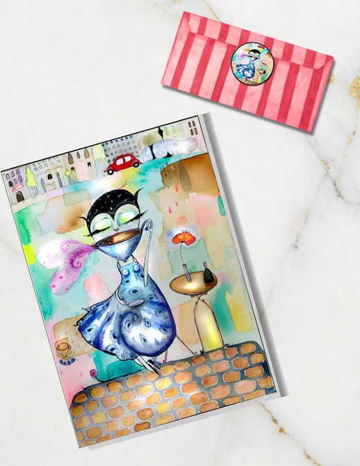 City Coffee blank card