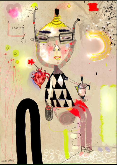 Lemon boy blank card