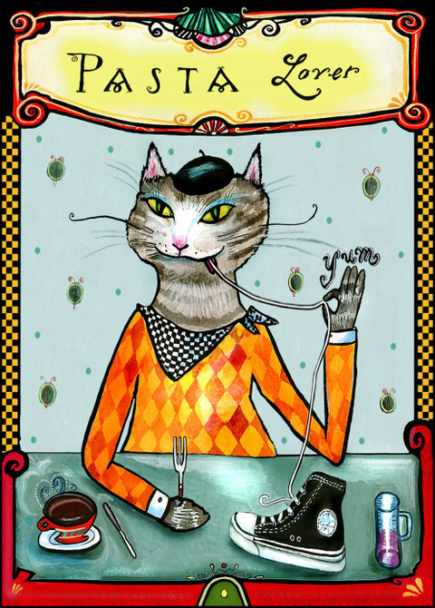 Pasta Lover blank card