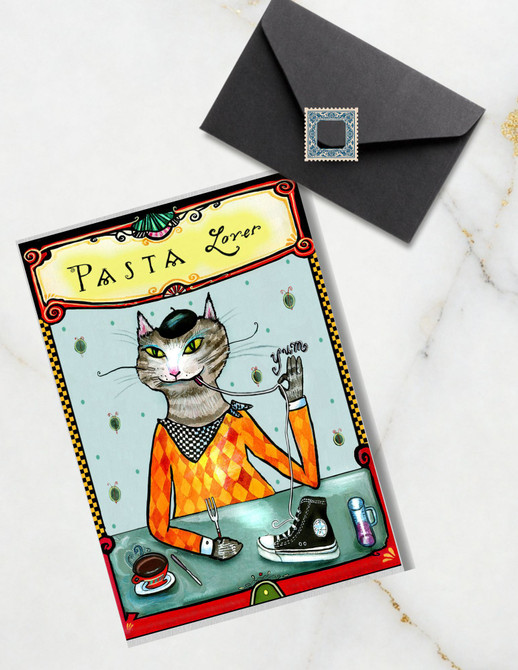 Pasta Lover blank card
