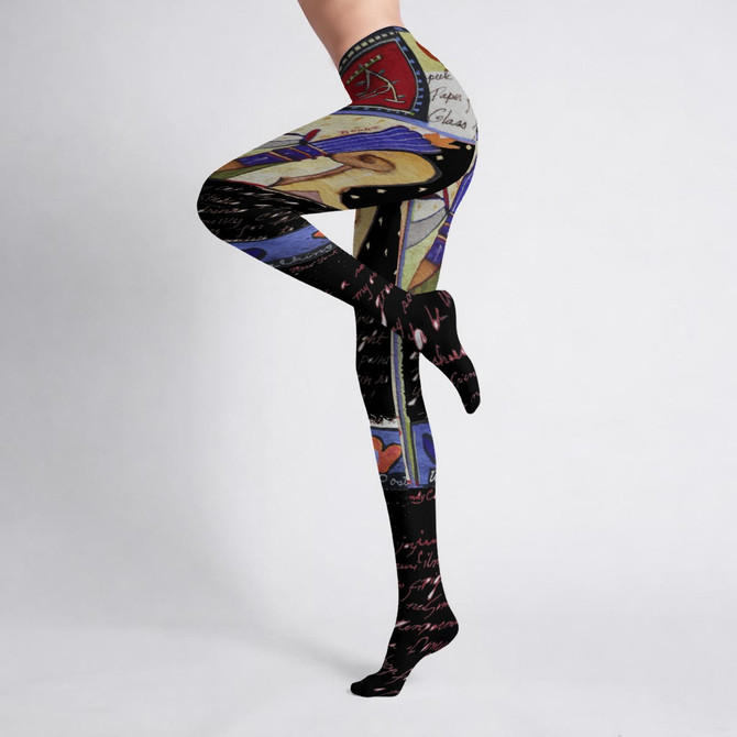 Walking postcards Tights