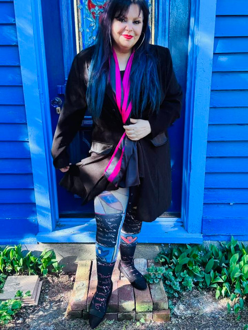 Walking postcards Tights