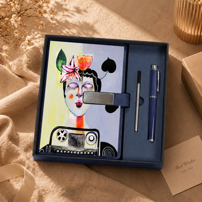 Typewriter pixie journal & pen set