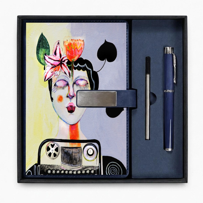 Typewriter pixie journal & pen set