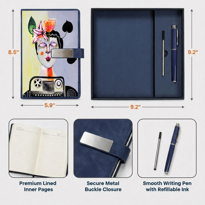 Typewriter pixie journal & pen set