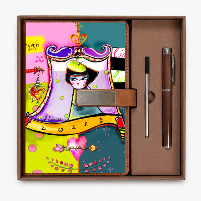 Earthgirl journal & pen set