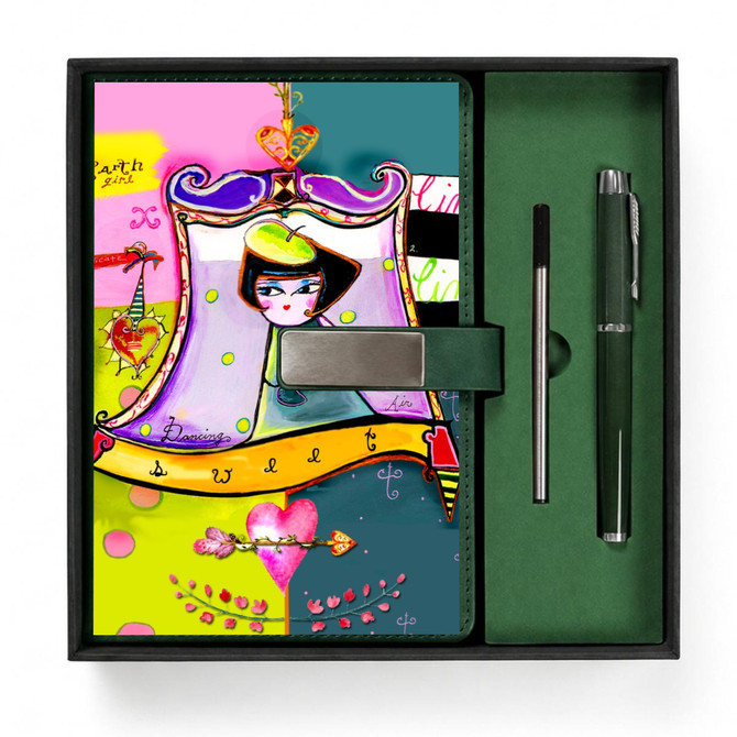 Earthgirl journal & pen set