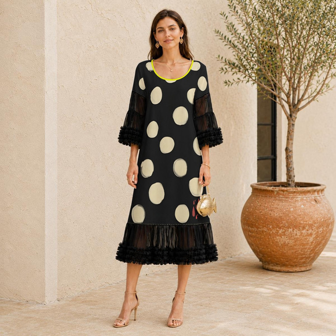 Madeline Tulle dress polka dot