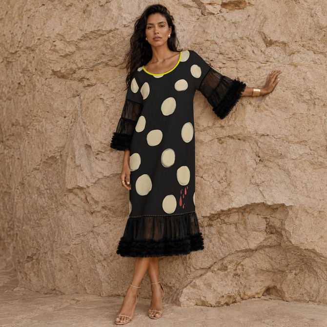 Madeline Tulle dress polka dot