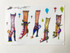5 hand painted stickers from Wendy Costa shoe art