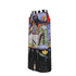Shoe stripes front slit 100% cotton women's skirt