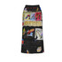 Shoe garden front slit 100% cotton woman's skirt