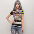 Walking postcards Women's Short Sleeve Mesh Blouse