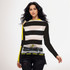 Medusa driving a Cadillac long sleeve mesh top