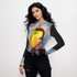 Lemony girl long sleeve mesh top