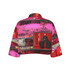Pink Bowie crop jacket 100% cotton